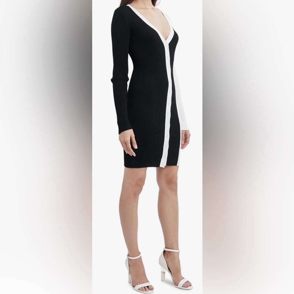 BCBGeneration Women's Long Sleeve Bodycon Sweater Dress Small
